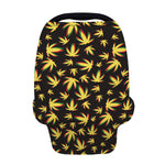 Trippy Weed Leaf Pattern Print Baby Seat Cover