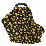 Trippy Weed Leaf Pattern Print Baby Seat Cover