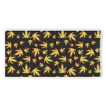 Trippy Weed Leaf Pattern Print Beach Towel