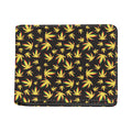 Trippy Weed Leaf Pattern Print Bifold Wallet