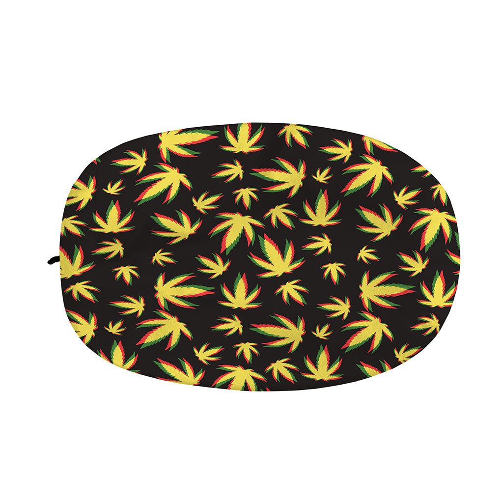 Trippy Weed Leaf Pattern Print Car Side Mirror Covers