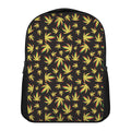 Trippy Weed Leaf Pattern Print Casual Backpack