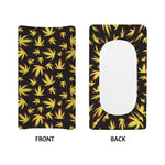 Trippy Weed Leaf Pattern Print Changing Pad Cover