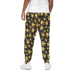 Trippy Weed Leaf Pattern Print Cotton Pants