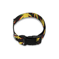 Trippy Weed Leaf Pattern Print Dog Collar