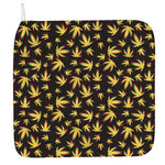 Trippy Weed Leaf Pattern Print Hand Towel
