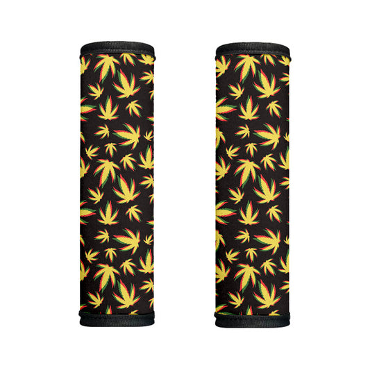 Trippy Weed Leaf Pattern Print Handle Covers