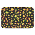 Trippy Weed Leaf Pattern Print Indoor Door Mat