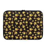 Trippy Weed Leaf Pattern Print Laptop Sleeve