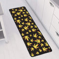 Trippy Weed Leaf Pattern Print Long Kitchen Mat