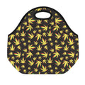 Trippy Weed Leaf Pattern Print Neoprene Lunch Bag
