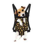 Trippy Weed Leaf Pattern Print Pet Carrier Backpack