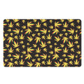 Trippy Weed Leaf Pattern Print Polyester Doormat