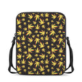 Trippy Weed Leaf Pattern Print Rectangular Crossbody Bag