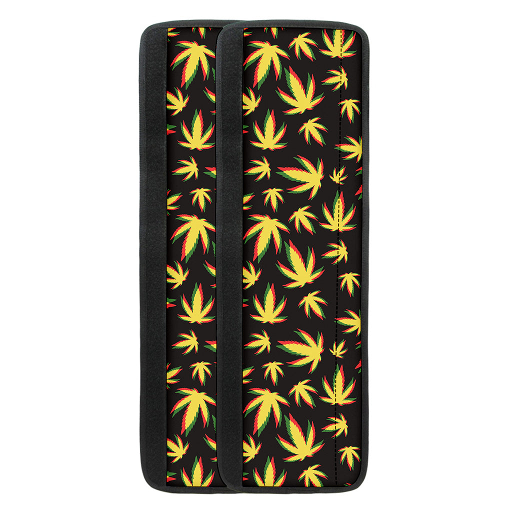Trippy Weed Leaf Pattern Print Refrigerator Handle Covers