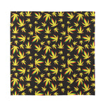 Trippy Weed Leaf Pattern Print Silk Bandana