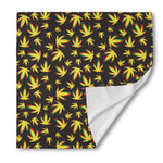 Trippy Weed Leaf Pattern Print Silk Bandana