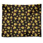 Trippy Weed Leaf Pattern Print Tapestry