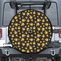 Trippy Weed Leaf Pattern Print Tire Cover With Camera Hole