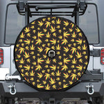 Trippy Weed Leaf Pattern Print Tire Cover With Camera Hole