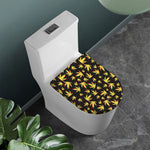 Trippy Weed Leaf Pattern Print Toilet Lid Cover