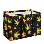 Trippy Weed Leaf Pattern Print Utility Tote Bag