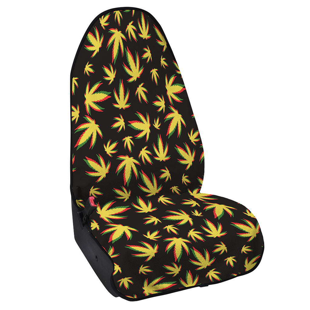 Trippy Weed Leaf Pattern Print Waterproof Car Seat Cover