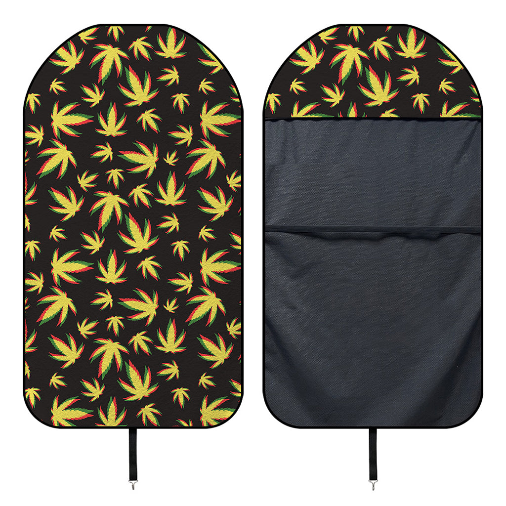 Trippy Weed Leaf Pattern Print Waterproof Car Seat Cover