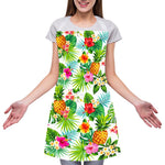 Tropical Aloha Pineapple Pattern Print Adjustable Apron