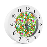 Tropical Aloha Pineapple Pattern Print Alarm Clock