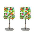 Tropical Aloha Pineapple Pattern Print Bar Stool Covers