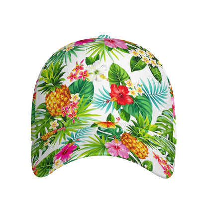 Tropical Aloha Pineapple Pattern Print Baseball Cap
