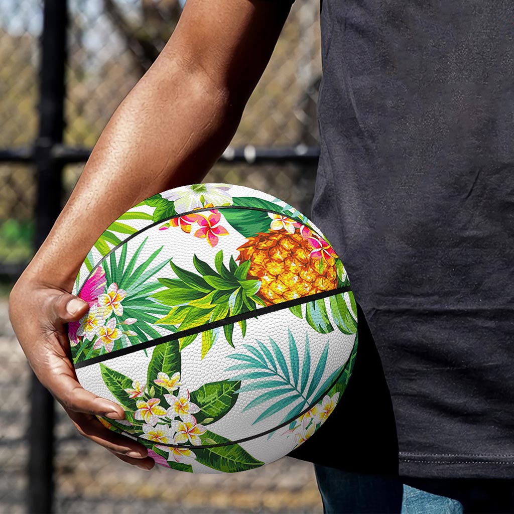 Tropical Aloha Pineapple Pattern Print Basketball