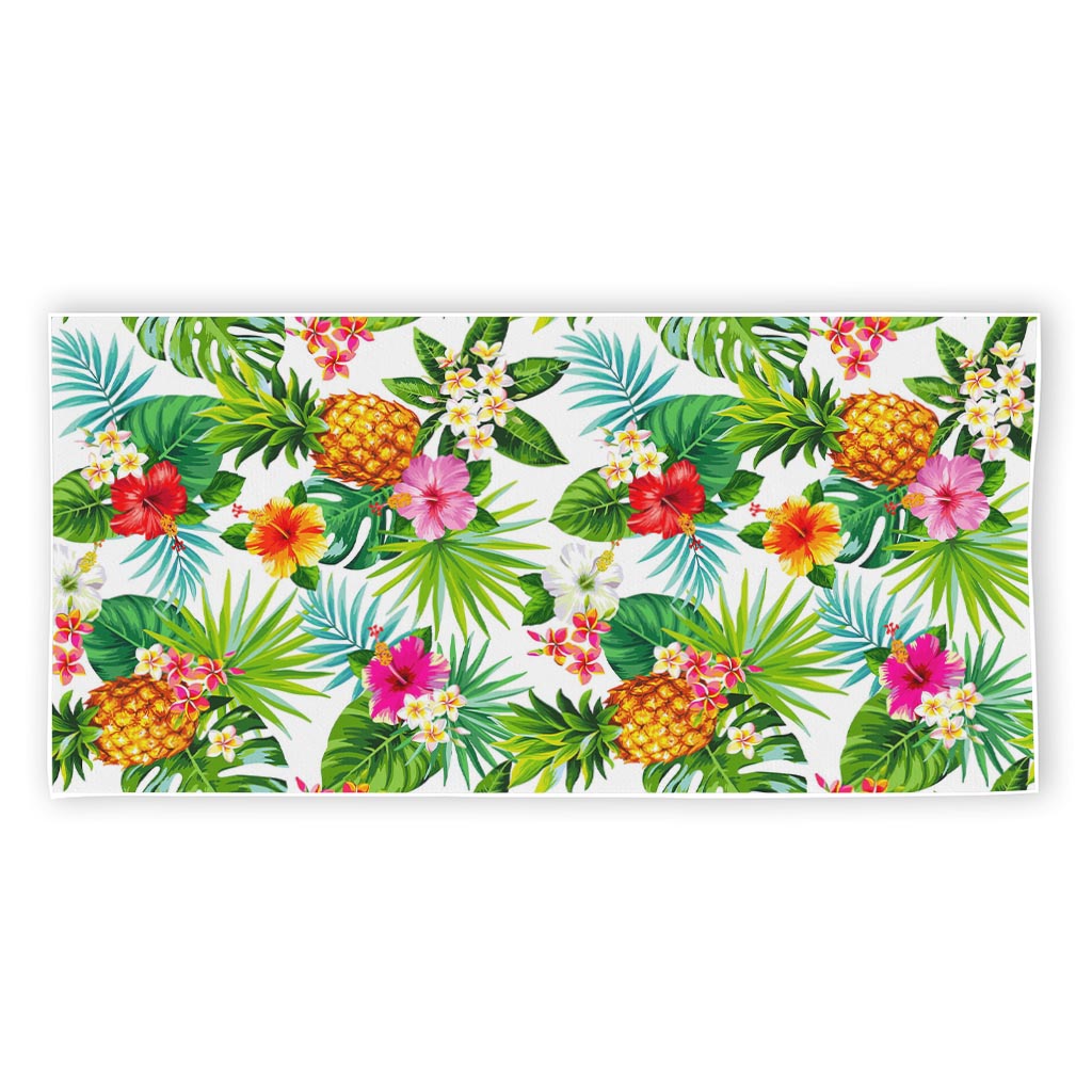 Tropical Aloha Pineapple Pattern Print Beach Towel