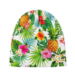 Tropical Aloha Pineapple Pattern Print Beanie