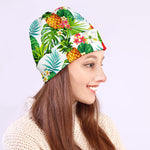 Tropical Aloha Pineapple Pattern Print Beanie