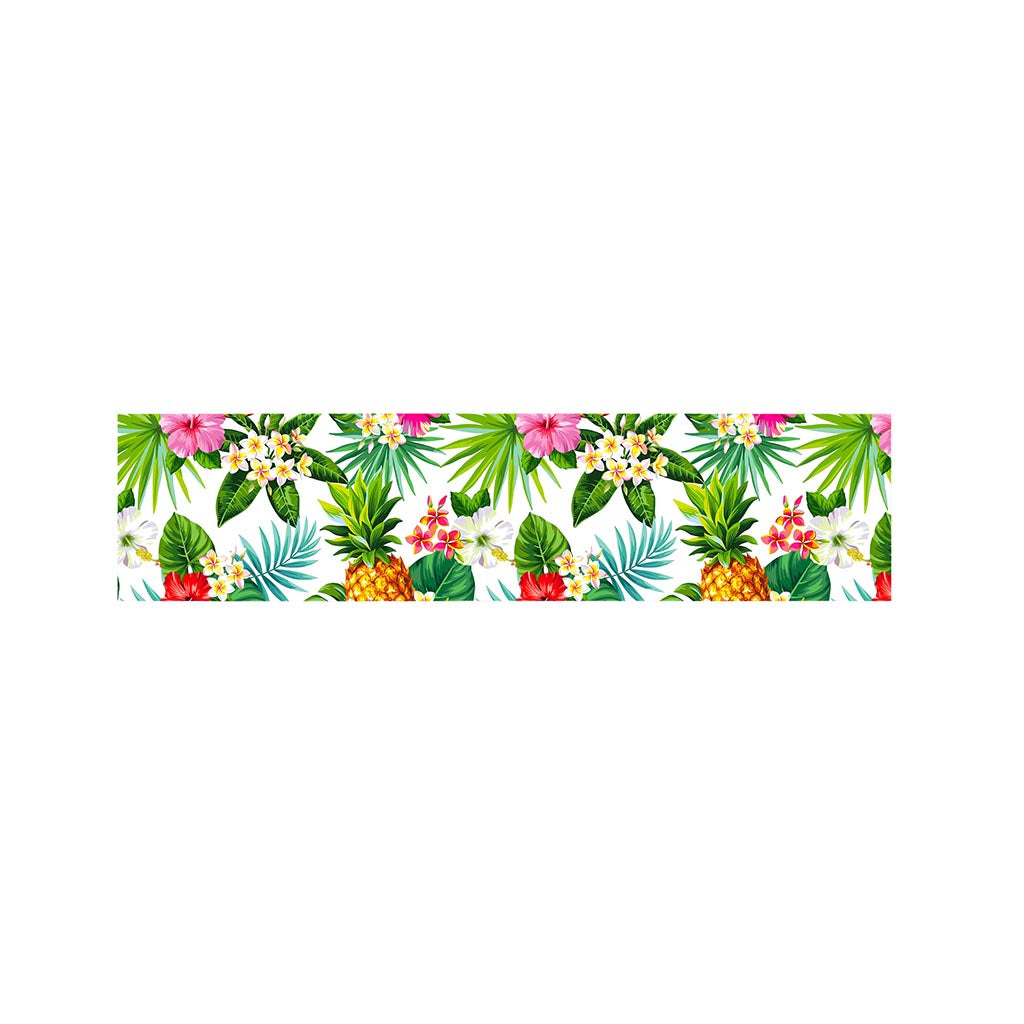 Tropical Aloha Pineapple Pattern Print Bed Runner