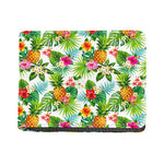 Tropical Aloha Pineapple Pattern Print Bifold Wallet