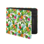 Tropical Aloha Pineapple Pattern Print Bifold Wallet