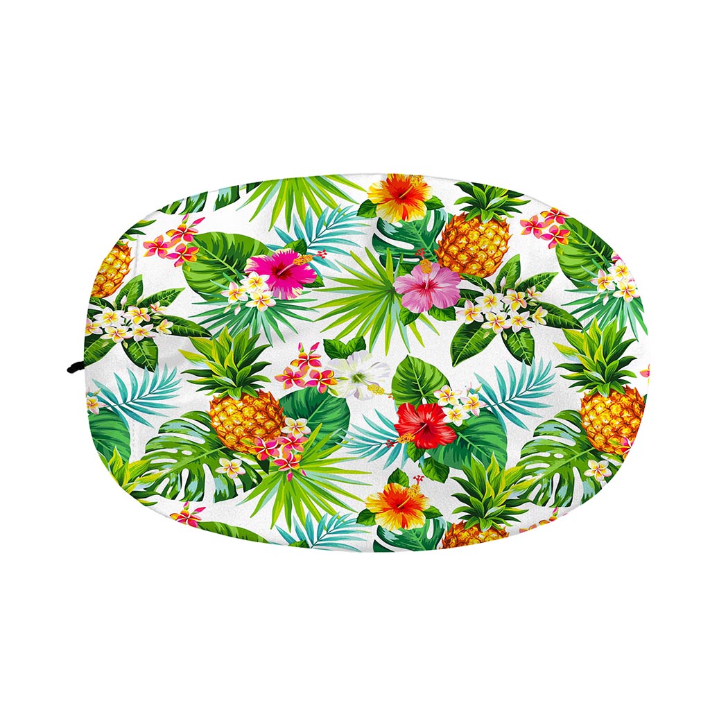 Tropical Aloha Pineapple Pattern Print Car Side Mirror Covers