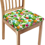 Tropical Aloha Pineapple Pattern Print Chair Cushion Cover