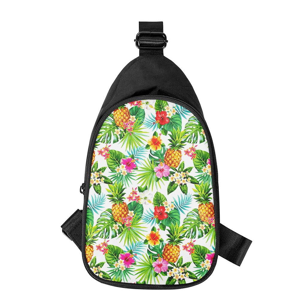 Tropical Aloha Pineapple Pattern Print Chest Bag