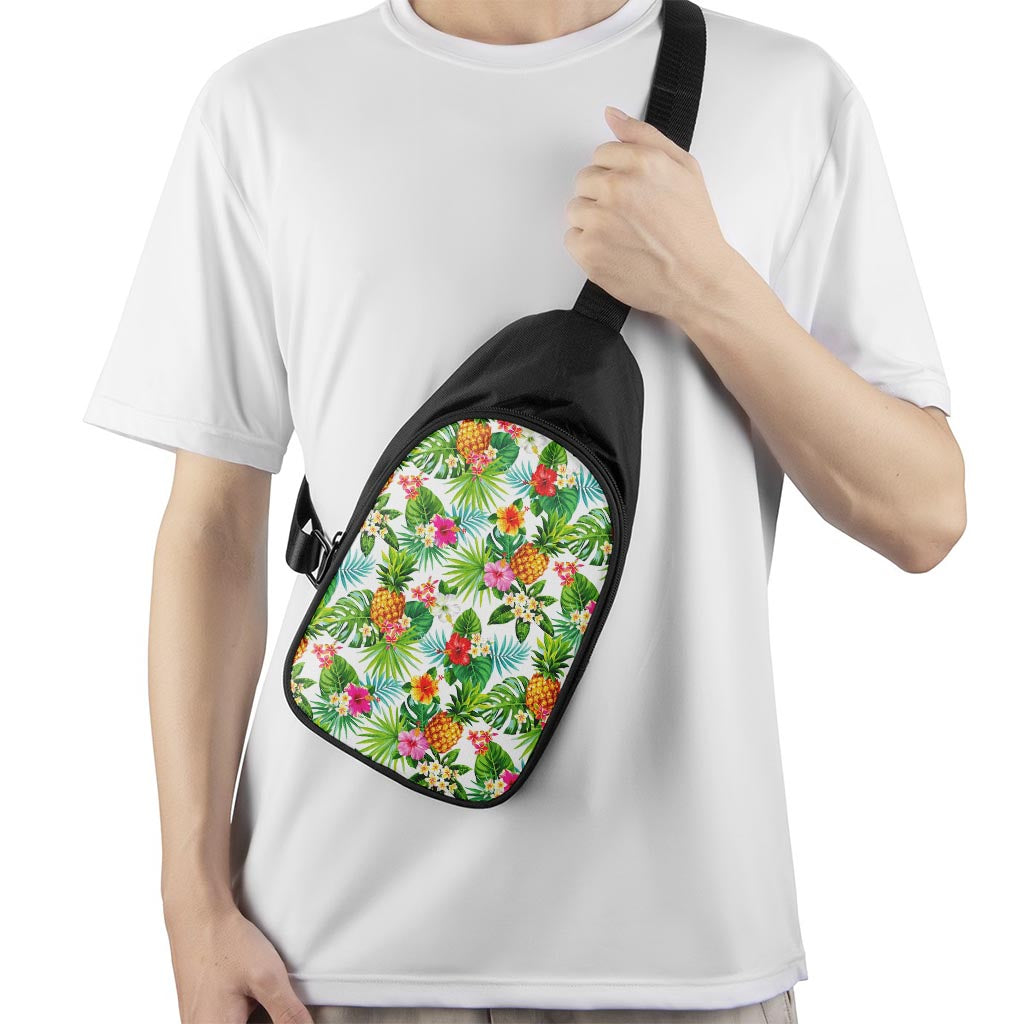 Tropical Aloha Pineapple Pattern Print Chest Bag