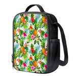Tropical Aloha Pineapple Pattern Print Crossbody Lunch Bag