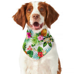 Tropical Aloha Pineapple Pattern Print Dog Bandana