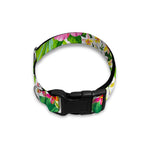 Tropical Aloha Pineapple Pattern Print Dog Collar