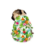 Tropical Aloha Pineapple Pattern Print Dog Zip Up Jacket
