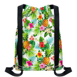 Tropical Aloha Pineapple Pattern Print Drawstring Backpack