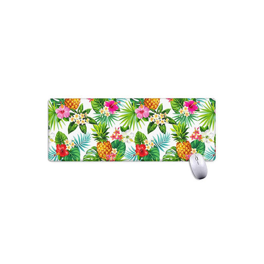 Tropical Aloha Pineapple Pattern Print Extended Mouse Pad