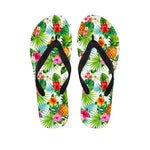 Tropical Aloha Pineapple Pattern Print Flip Flops